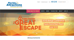 Desktop Screenshot of floridaattractions.org